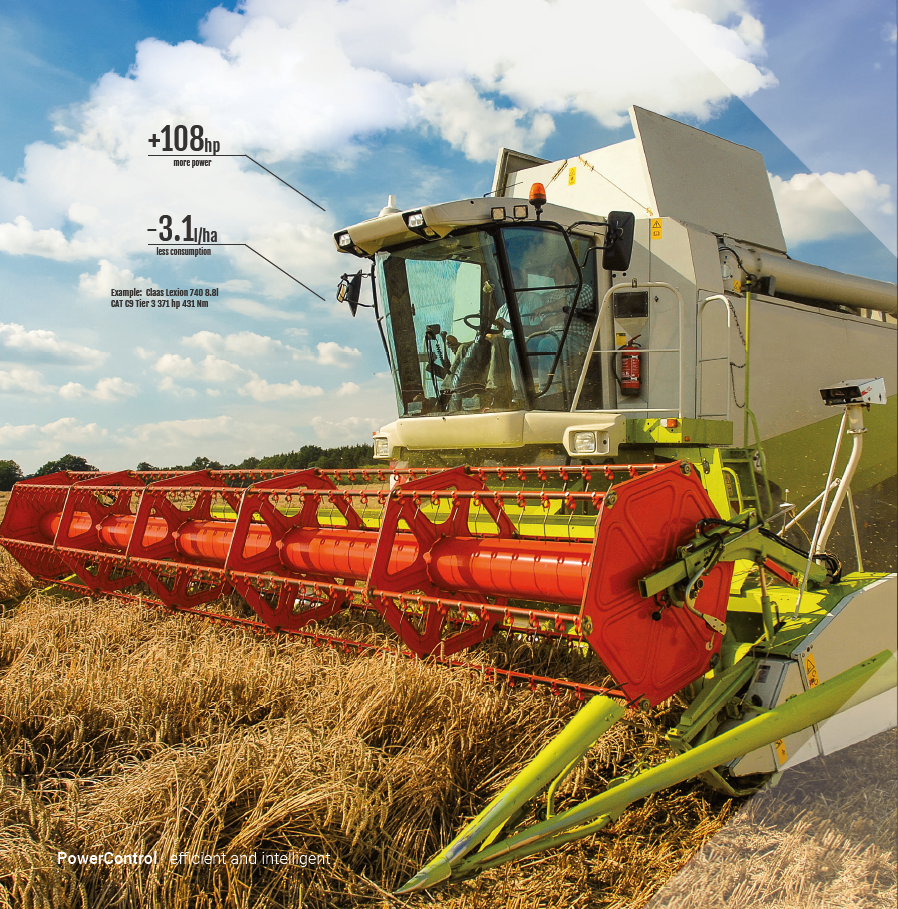 Agricultural machine displaying Power DX Benefits