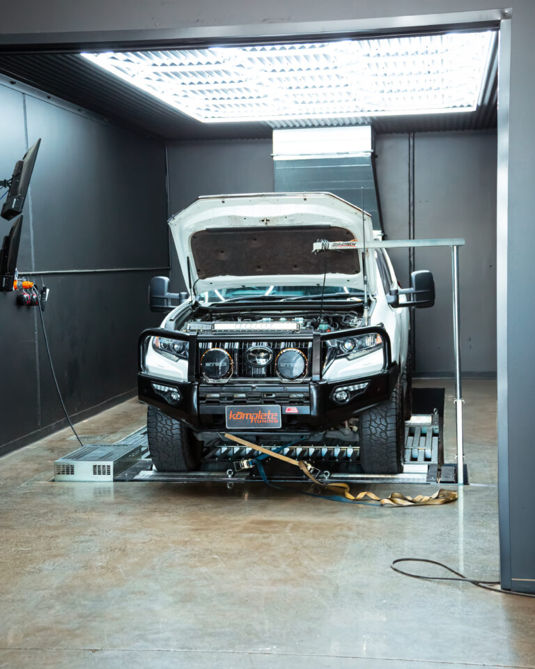 Toyota 2.8L Prado on dyno for a remap and tune